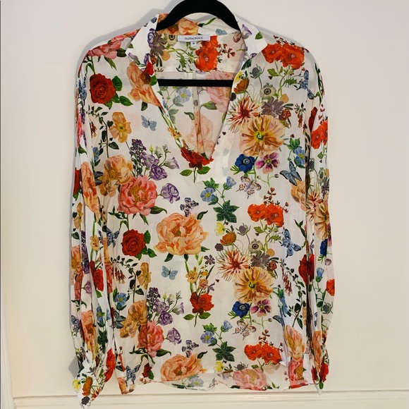 Olivacious Spring Floral Blouse - Picture 3 of 11